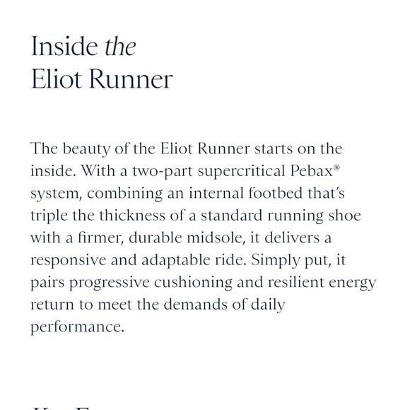 NWT - Tracksmith Eliot Runner 🔥👟 Size W6.5 or M5 - ivory/navy - Picture 10 of 16